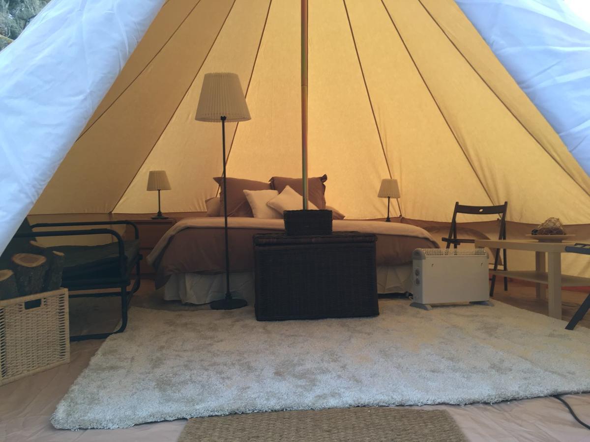 Frontera Bungalow Park Farga de Moles Bagian luar foto