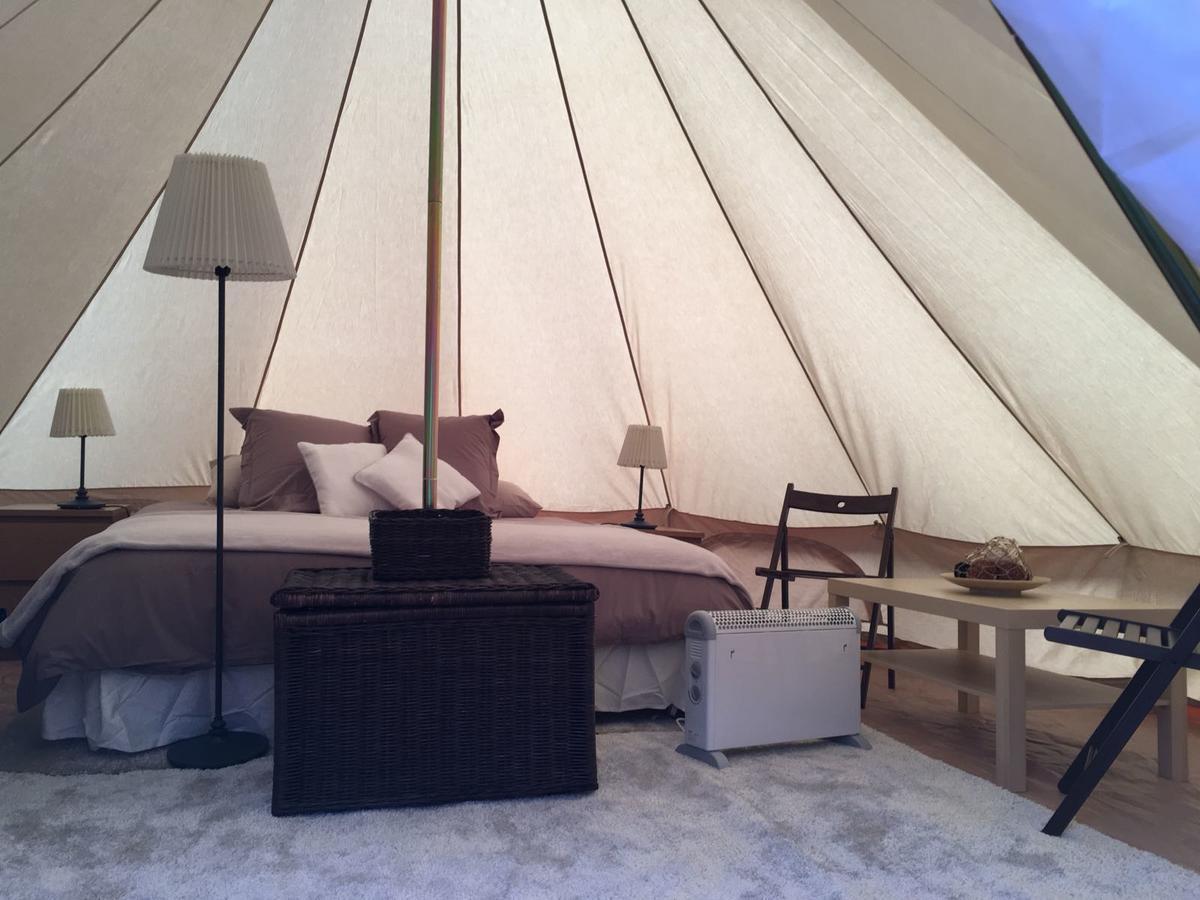 Frontera Bungalow Park Farga de Moles Bagian luar foto